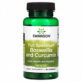 Swanson Full Spectrum Boswellia and Curcumin, 60 Caps