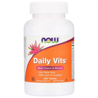 NOW NOW Daily Vits Multi, 250 таб. Витаминно-минеральный комплекс