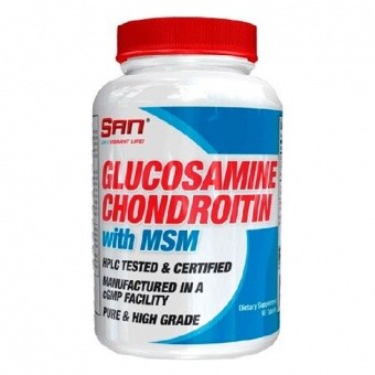 SAN Nutrition Glucosamine Chondroitin with MSM Глюкозамин Хондроитин МСМ