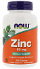 NOW NOW Zinc Gluconate 50 мг, 100 таб. NOW NOW Zinc Gluconate 50 мг, 100 таб.
