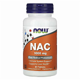 NOW NAC N-Acetyl Cysteine 1000 MG, 60 таб.