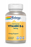 Solaray Vitamin B6 Time-Release 100mg, 120 капс.