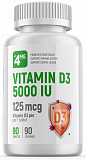 4Me Nutrition Vitamin D3 5000 IU, 90 таб.