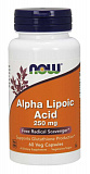 NOW  Alpha Lipoic Acid 250 mg, 60 капс.
