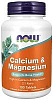 NOW NOW Calcium & Magnesium, 100 таб. 