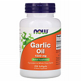 NOW Garlic Oil 1500 mg, 250 капс.