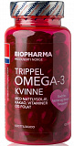 Biopharma Trippel Omega-3 Kvinne, 120 капс.