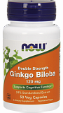 NOW Ginkgo Biloba 120 mg, 50 капс.