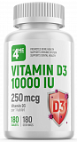 4Me Nutrition Vitamin D3 10000 IU, 180 таб.