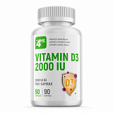 4Me Nutrition Vitamin D3 2000 IU, 90 капс.