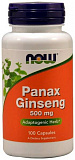 NOW Panax Ginseng, 500 mg, 100 капс.