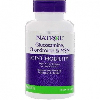 Natrol Natrol Glucosamine Chondroitin & MSM, 90 таб. 