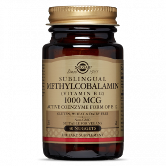 Solgar Solgar Methylcobalamin Vitamin B12 1000 mcg Sublingual, 60 таб. 