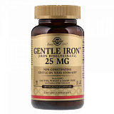Solgar Gentle Iron® 25 mg Vegetable Capsules, 180 капс.