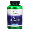 Swanson Zinc Gluconate 50 mg, 250 капс.