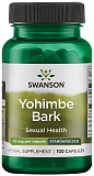 Swanson Yohimbe Bark - Standardized 75 mg, 100 капс.