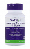 Natrol Cinnamon Biotin Chromium, 60 таб.