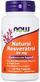 NOW Resveratrol 50 mg, 60 капс.