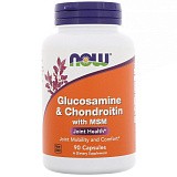 NOW Glucosamine & Chondroitin with MSM, 90 капс.