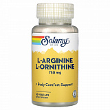 Solaray L-Arginine & L-Ornithine 750 mg, 50 капс.