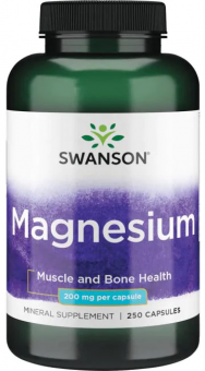 Swanson Swanson Magnesium 200 mg, 250 капс. 