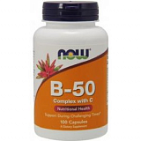 Now Vitamin B-50 complex, 100 капс.