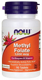 NOW  Methyl Folate 1,000 Mcg, 90 таб.