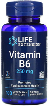 LIFE Extension LIFE Extension Vitamin B6 250 мг, 100 капс. 