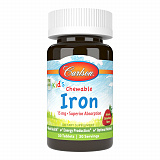 Carlson Labs Kids Chewable Iron 15 мг, 30 таб.