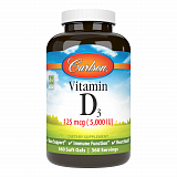 Carlson labs Vitamin D 5000 IU, 360 капс.
