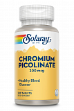 Solaray Chromium Picolinate 200 мкг, 200 таб.