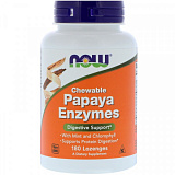Now Papaya Enzyme Chewable, 180 таб.