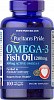 Puritans Pride Puritans Pride Omega-3 Fish Oil 1200 мг (360 мг Active Omega-3) 100 капс. 