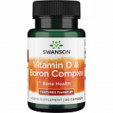 Swanson Vitamin D & Boron Complex - Features Fruitx-B, 60 капс.