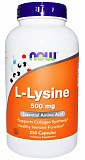 NOW L-Lysine 500 mg (Capsules), 250 капс.