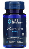 LIFE Extension L-Carnitine 500 mg, 30 капс.