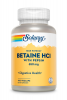 Solaray High Potency Betaine HCl with Pepsin 650мг, 100 капс.