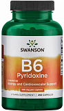 Swanson Vitamin B6 Pyridoxine 100 mg, 250 капс.