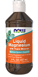 NOW Liquid Magnesium/Trace Mins 8 oz, 237 мл