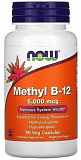 NOW Methyl B-12 5000 mcg, 90 капс.