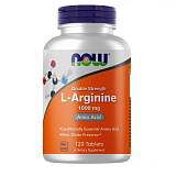 NOW L-Arginine 1000 mg, 120 таб.