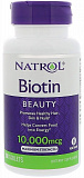 Natrol  Biotin 10,000 mcg Fast Dissolve, 100 таб.
