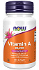 NOW NOW Vitamin A  25000 IU, 100 капс. 