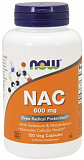 NOW NAC-Acetyl Cysteine 600 mg, 100 капс.