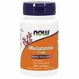 NOW Melatonin 3 мг, 180 таб.