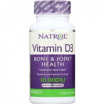 Natrol Natrol Vitamin D3 10000 IU Maximum Strenght, 60 таб. Витамин D