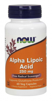 NOW NOW  Alpha Lipoic Acid 250 mg, 60 капс. 